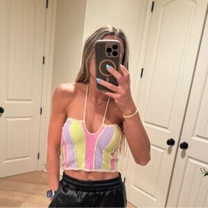 RVCA Pastel Striped Tank Top